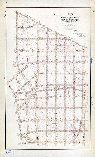 Plan, Plan of the revision of lines and grades of City Plan No. 242, Forty- second Ward Philadelphia, bounded by Broad St., Cheltenham Ave., Twenty-first St., Limekiln Turnpike and Chelten Ave. [Ordinances 1892, 1901 and 1907; confirmed March 21, 1910]