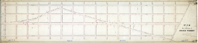 Plan (alternate image), Plan of the extension of Broad Street [Confirmed by Court Feb. 15, 1871]