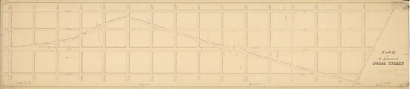 Plan, Plan of the extension of Broad Street [Confirmed by Court Feb. 15, 1871]