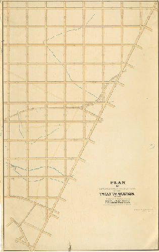 Plan (alternate image), Plan of line and grade regulations of the Twelfth Section of the Twenty-third Ward Philadelphia [Confirmed Oct. 7, 1872] 