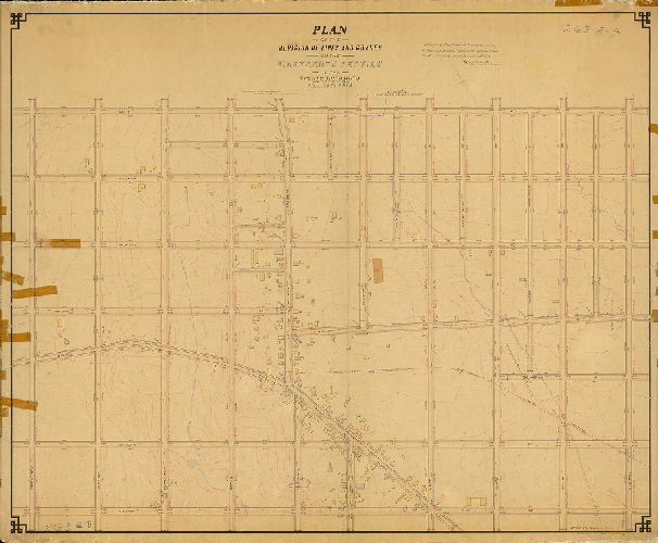 Plan, Plan of the revision of lines and grades on the Nineteenth Section of the Twenty-third Ward, now Thirty-fifth Ward, Philadelphia. [Ordinance March 30, 1889; confirmed Nov. 16, 1891]