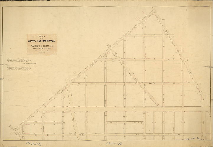 Plan, Plan of the survey and regulation of the Twelfth Section, Twenty-eighth Ward [Resolution July 11, 1871; confirmed April 21, 1873 and Sept. 18, 1876]