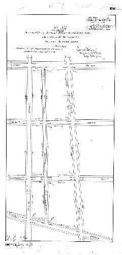 Plan, Plan for placing Palethorp (formerly Bickley) Street on the City Plan from Chew Ave. to Tabor St., Twenty-second Ward, Philada. [Ordinance Feb. 26, 1891; survey returned Sept. 11, 1899; confirmed Sept. 17, 1900]