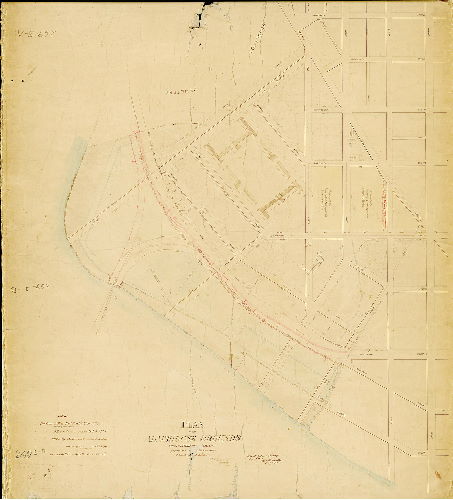 Plan (alternate image), Plan of the Almshouse grounds, Twenty-seventh Ward, Philadelphia. [Resolution Feb 24th, 1872; survey returned Dec. 20, 1873]