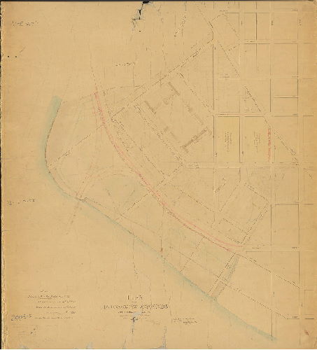 Plan, Plan of the Almshouse grounds, Twenty-seventh Ward, Philadelphia. [Resolution Feb 24th, 1872; survey returned Dec. 20, 1873]