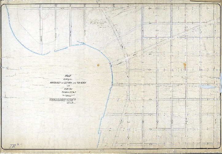 Plan, Plan showing the revision of lines and grades over Plan 272 Twenty-sixth Ward, as per ordinance of Councils, March 22nd, 1880 [Confirmed Jan. 21, 1889]