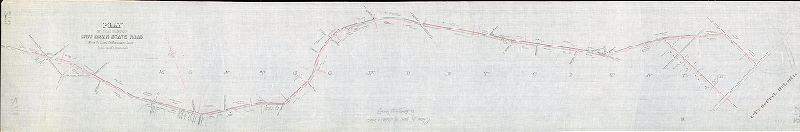Plan (alternate image), Plan of that Part of Bryn Mawr State Road within the limits of Montgomery County