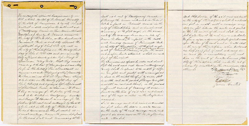 Plan, [Commissioners report relating to a proposed state road from Montgomery Avenue in Lower Merion Township, Montgomery County, to Belmont Avenue in Philadelphia, as depicted in plan 273-z_HP]