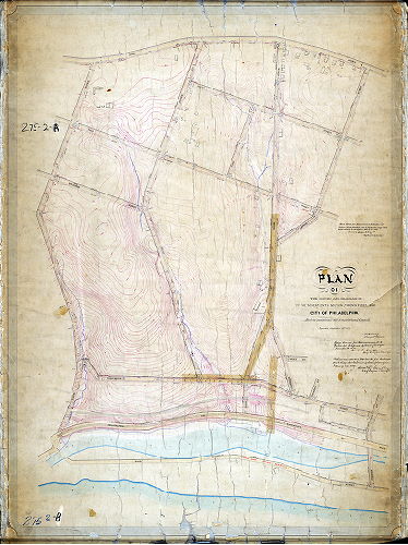Plan, Plan of the survey and regulation of the Seventeenth Section, Twenty-first Ward, City of Philadelphia [Ordinance Sept. 19, 1870; confirmed 1874 and 1879]