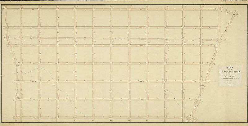 Plan, Plan of line and grade regulations of the Twenty-first Section of the Twenty-third Ward Philadelphia authorized by resolution of Councils approved December 13th, 1873