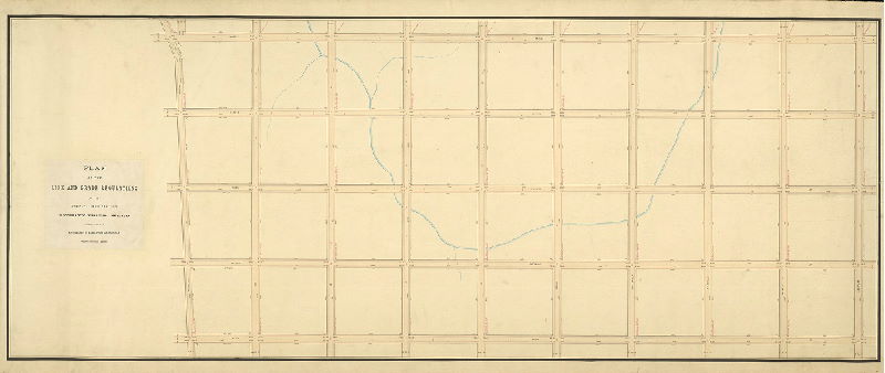 Plan, Plan of line and grade regulations of the Twenty-third Section of the Twenty-third Ward Philadelphia authorized by resolution of Councils approved December 13th, 1873