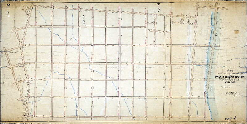 Plan (alternate image), Plan of line and grade regulations of the Twenty-second section of the Twenty-third Ward, Philada. [Ordinance Oct. 21, 1872; confirmed March 3, 1873]