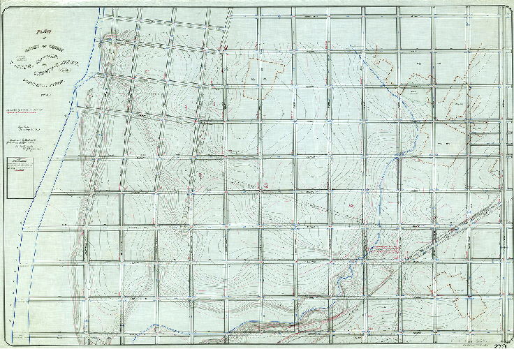 Plan, Plan of lines and grades between Tasker, Ritner, and Twenty-sixth Streets, and the Schuylkill River 26th Ward. [Authorized April 15, 1872; confirmed Oct. 19, 1874]