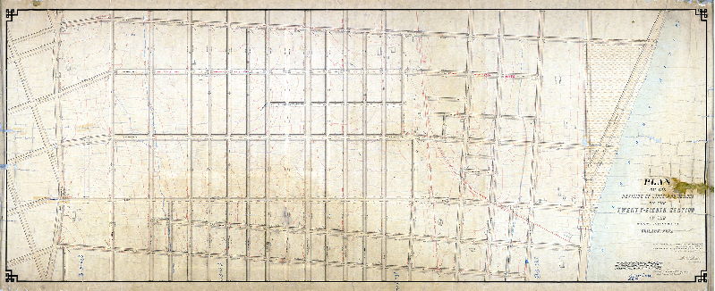 Plan, Plan of the revision of lines and grades on the Twenty-eighth Section of the Twenty-third Ward Philadelphia [Ordinances Dec. 31, 1880 and July 10, 1885; confirmed Nov. 21, 1887]