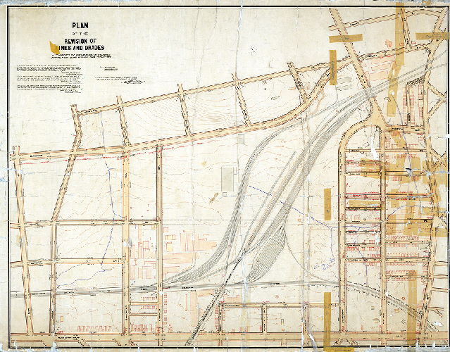 Plan, Plan of the revision of lines and grades [of City Plan No. 283]. [Ordinances 1882 and 1893; confirmed 1894 and 1895]