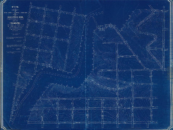 Plan, Plan of the Sixth Section of the survey and regulation of Chestnut Hill, Twenty-second Ward, City of Philadelphia [Resolution Nov. 29, 1873; Confirmed July 1, 1889 and May 7, 1900]
