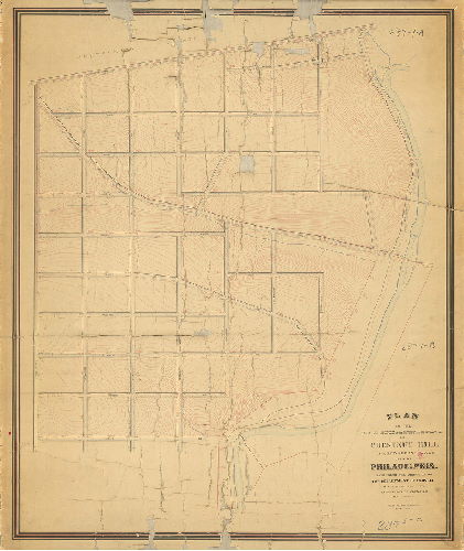 Plan, Plan of the Seventh Section of the survey and regulation of Chestnut Hill, Twenty-second Ward, City of Philadelphia, made under the direction of the Department of Surveys and in accordance with resolution of Councils Nov. 29th, 1873. [Confirmation date not noted]