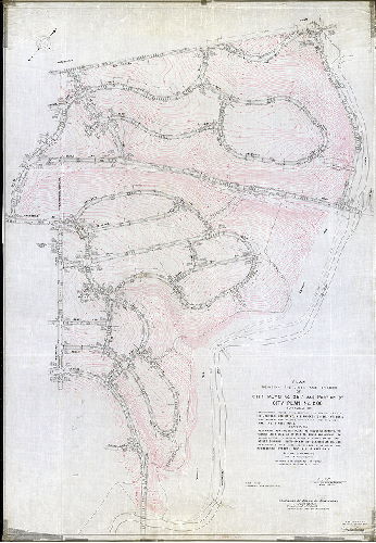 Plan (alternate image), Plan revising the lines and grades of City Plan No. 287 and portion of City Plan No. 286 … 21st and 22nd Wards, City of Philadelphia. [Ordinance Sept. 14, 1949; survey returned April 18, 1951; confirmed June 18, 1951]