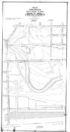 Plan, Plan of the revision of lines and grades on a portion of City Plan No. 292 bounded by Torresdale Ave., Wingate St., Delaware River and Holmesburg Ave., Forty-first Ward, Phila. [Ordinance Feb. 13, 1901; survey returned April 26, 1901; confirmed Jan. 20, 1902]