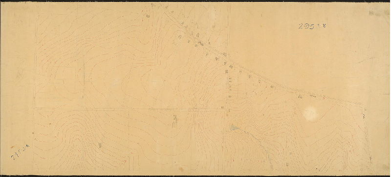 Plan, [No title. Topography and buildings along Ridge Ave. from Ship Lane (Port Royal Ave.) to City Ave. 295-02_MTD and 295-03_MTD are contiguous]