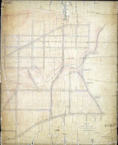 Plan (alternate image), Plan of survey and regulation of the Twenty-second Section, Twenty-first Ward, Philadelphia [Ordinance April 5, 1876; confirmed March 21, 1887] 