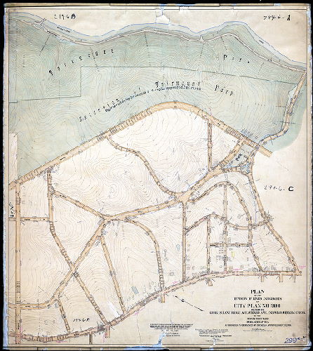 Plan, Plan of the revision of lines and grades of City Plan No. 299 bounded by Gorgas Lane, Ridge Ave. Wigard Ave. and Wissahickon Creek in the Twenty-first Ward Philadelphia [Ordinance Sept. 12, 1916; confirmed 1920 and 1923]
