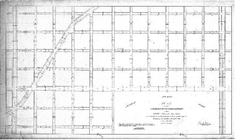 Plan, Plan of the establishment of lines and grades on City Plan No. 300 from Broad St. to 25th St. and from Curtin St. to Hastings St. [Ordinances Jan. 7, 1878, Dec. 28, 1895, and Jan. 17, 1898; confirmed Oct. 19, 1903]