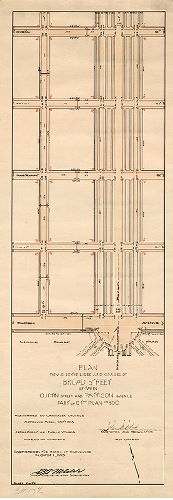 Plan, Plan revising the lines and grades of Broad Street between Curtin Street and Pattison Avenue. Part of City Plan No. 300. [Ordinance April 29, 1913; confirmed August 11, 1913. Same as 304-07_HP]