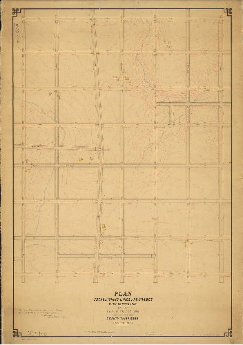 Plan, Plan establishing lines and grades with topography on the Fortieth Section of the Twenty-third Ward Phila. [Ordinance Sept. 21, 1887; confirmed May 18, 1891]
