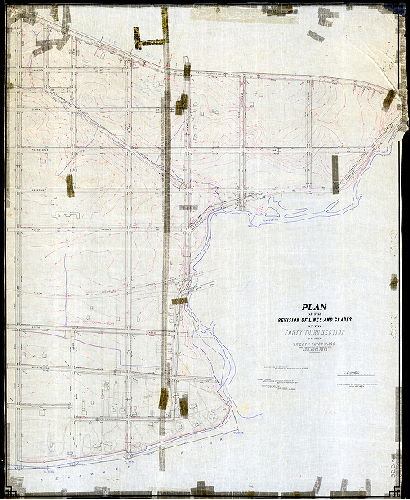 Plan, Plan of the revision of lines and grades on the Forty-third section of the Twenty-third Ward (now Thirty-fifth Ward) Philadelphia. [Ordinances April 3, 1888 and March 29, 1898; confirmed May 4, 1896 and Sept. 19, 1898]