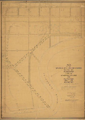 Plan, Plan of the revision of lines and grades upon a portion of Plan No. 247 and of the lines and grades upon Plan No. 326, Fortieth Ward, Philadelphia [Ordinance Dec. 28, 1895; confirmed 1899, 1907 and 1909] 