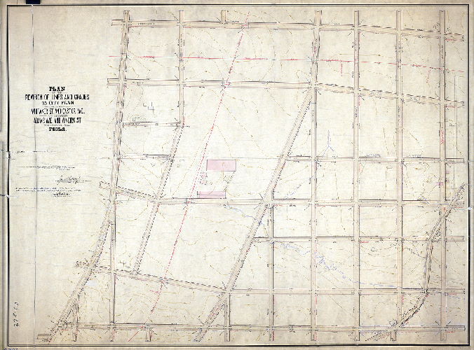 Plan, Plan of the revision of lines and grades on City Plan between Whitaker St. and Castor Ave. and between Adams Ave. and Vankirk St., Thirty Fifth Ward Philadelphia [Ordinances July 17, 1891 and June 2, 1892; survey returned April 6, 1901; confirmed June 3, 1901]