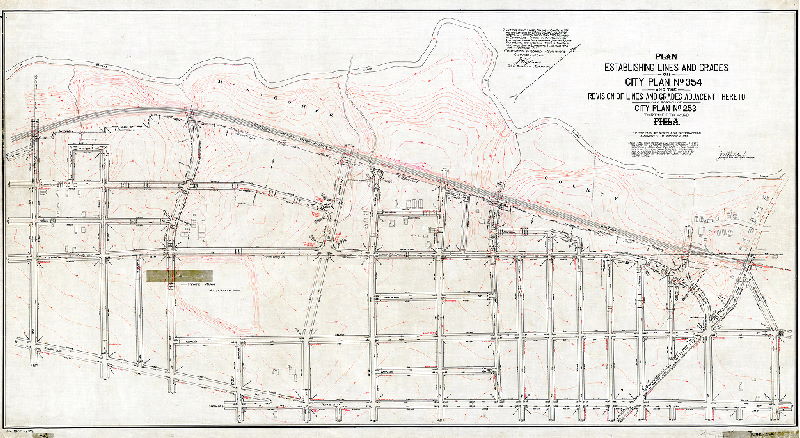 Plan, Plan establishing lines and grades on City Plan No. 354 and the revision of lines and grades adjacent thereto on a portion of City Plan No. 253, Thirty-fifth Ward Phila. [Ordinance Dec. 2, 1916; confirmed Oct. 1, 1923]