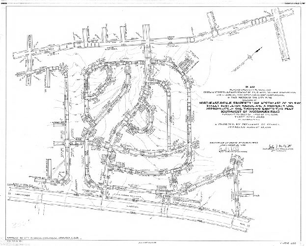 Plan, Plan placing upon City Plan No. 355 certain streets, avenues, roads, circles, places, drainage right-of-way and a marginal park strip along Northeast Avenue … pursuant to Section 11-405 of the Code. Thirty-fifth Ward, Philadelphia. [Ordinance Aug 22, 1956; confirmed Nov. 5, 1956]
