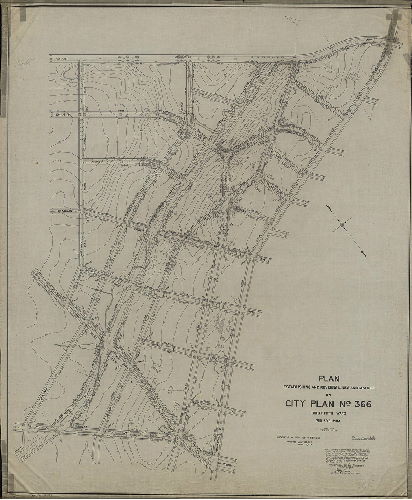 Plan, Plan establishing and revising lines and grades on City Plan No. 366, Thirty-fifth Ward Philadelphia [Ordinances July 20, 1907 and April 3, 1924; confirmed June 30, 1924]