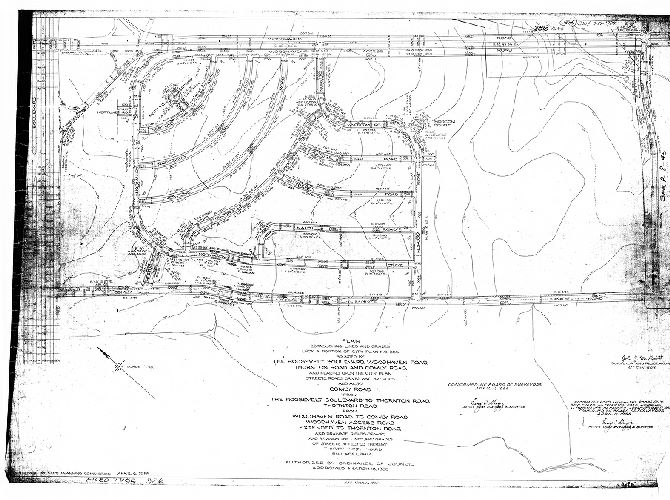 Plan, Plan establishing lines and grades upon a portion of City Plan No. 386 bounded by the Roosevelt Boulevard, Woodhaven Road, Thornton Road and Comly Road, and placing upon the City Plan streets, roads, drives and avenues and also Comly Road from the Roosevelt Boulevard to Thornton Road, Thornton Road from Woodhaven Road to Comly Road, Woodhaven Access Road extended to Thornton Road, and drainage rights-of-way and revising the lines and grades of streets affected thereby. Thirty-fifth Ward, Philadelphia [Ordinance March 18, 1955; confirmed April 11, 1955]