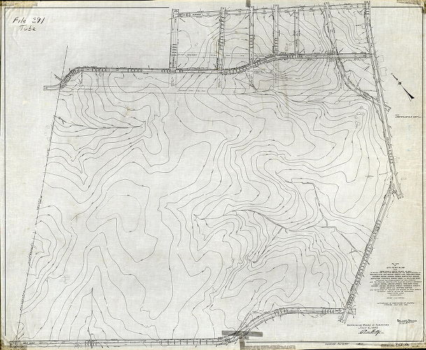 Plan (alternate image), Plan of City Plan No. 391 and portion of City Plan No. 363 to revise the lines and grades … Thirty-fifth Ward, Philadelphia [Ordinance July 16, 1936; confirmed July 6, 1942]
