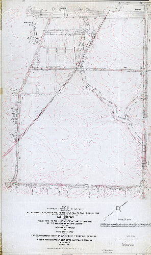 Plan (alternate image), Plan to establish a portion of City Plan No. 395 … and the placing upon City Plan Blue Grass Road … and the revision of grades on Blue Grass Road [Ordinance Aug. 31, 1959; survey returned Jan. 25, 1960; confirmed March 7, 1960]