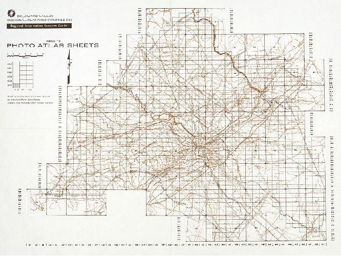 Index to Photo Atlas Sheets, Aerial Photographs of the Delaware Valley