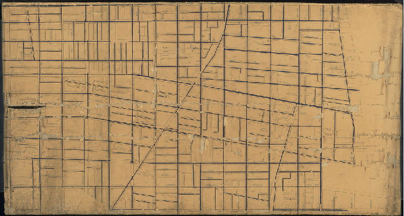 Plan, [No title. Philadelphia Water Department water pipe plan]