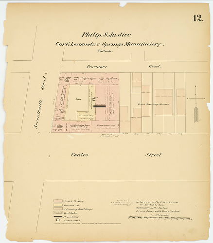 Philip S. Justice Car And Locomotive Springs Manufactory, Hexamer General Surveys, Volume 1