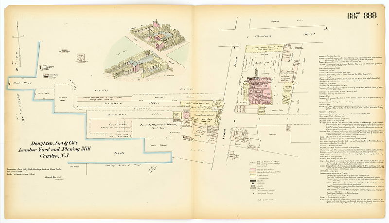 Doughten, Son & Co's Lumber Yard and Planing Mill, Hexamer General Surveys, Volume 10