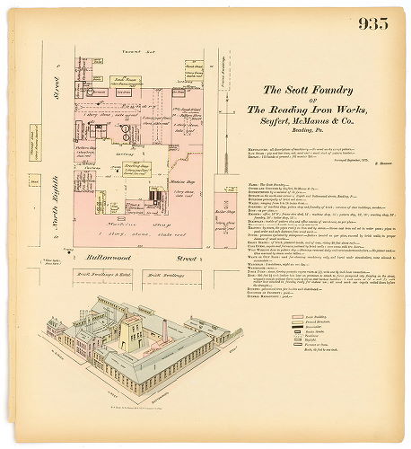 Reading Iron Works - Scott Foundry, Hexamer General Surveys, Volume 10
