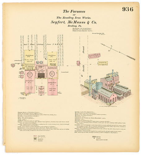 Reading Iron Works - Furnaces, Hexamer General Surveys, Volume 10