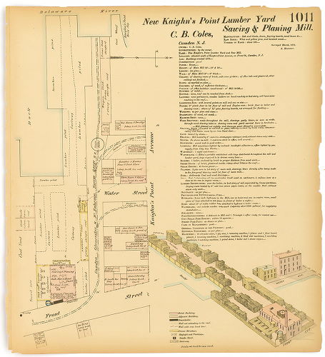New Kaighn's Point Lumber Yard Sawing & Planing Mill, Hexamer General Surveys, Volume 11