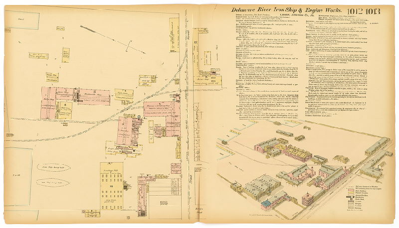 Delaware River Iron Ship 7 Engine Works, Hexamer General Surveys, Volume 11