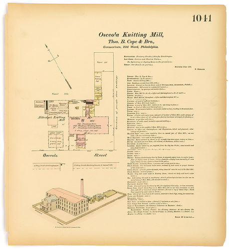 Osceola Knitting Mill , Hexamer General Surveys, Volume 11