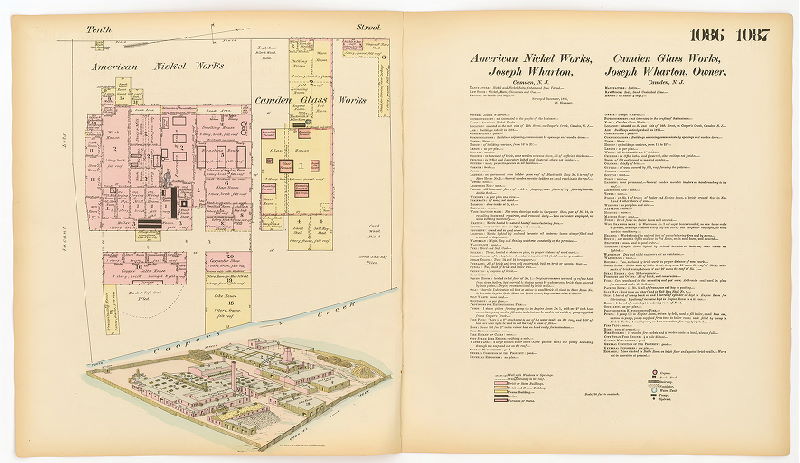 American Nickel Works; Camden Glass Works, Hexamer General Surveys, Volume 12