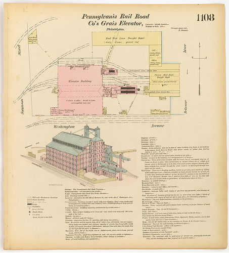 Pennsylvania Rail Road Co's Grain Elevator, Hexamer General Surveys, Volume 12