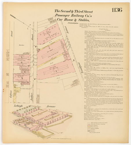 The Second & 03rd Street Passenger Railway Co.'s Car House & Stables, Hexamer General Surveys, Volume 12